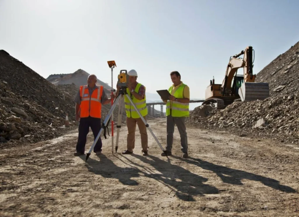 Land leveling operation for site prep