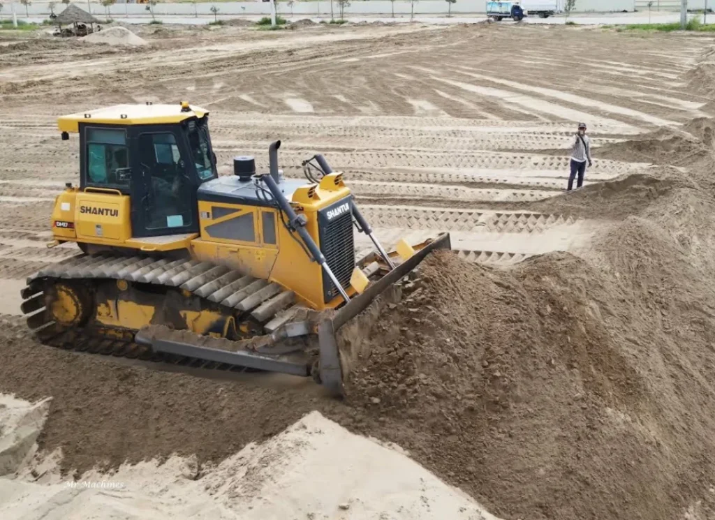 Site Final Grading Bulldozer
