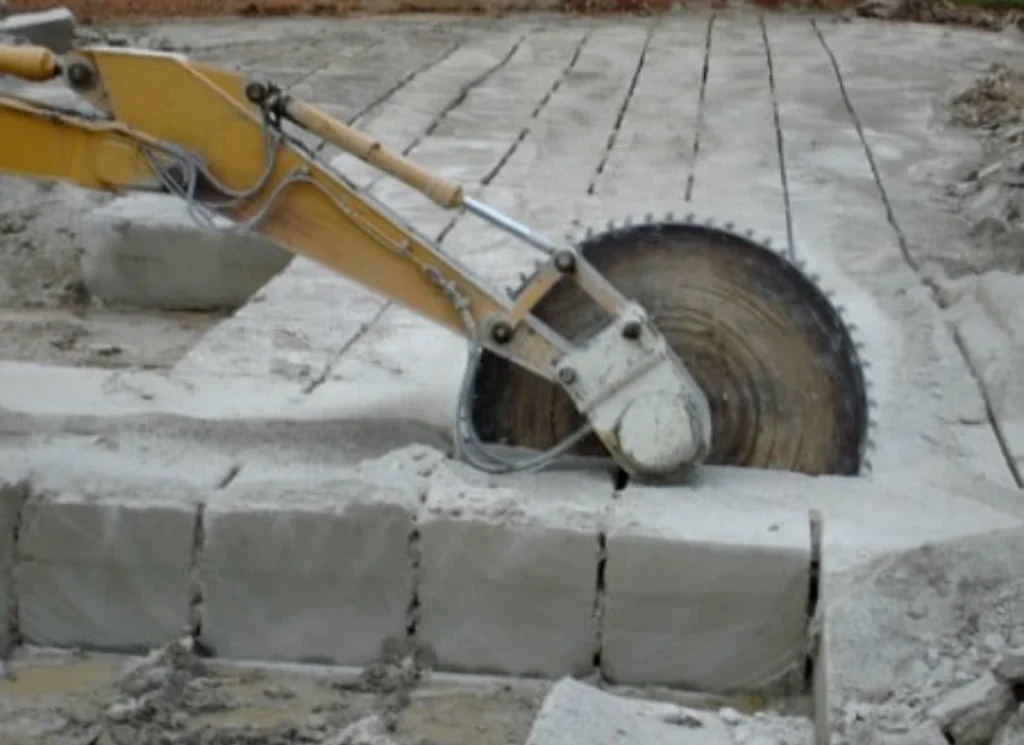 Heavy machinery excavation