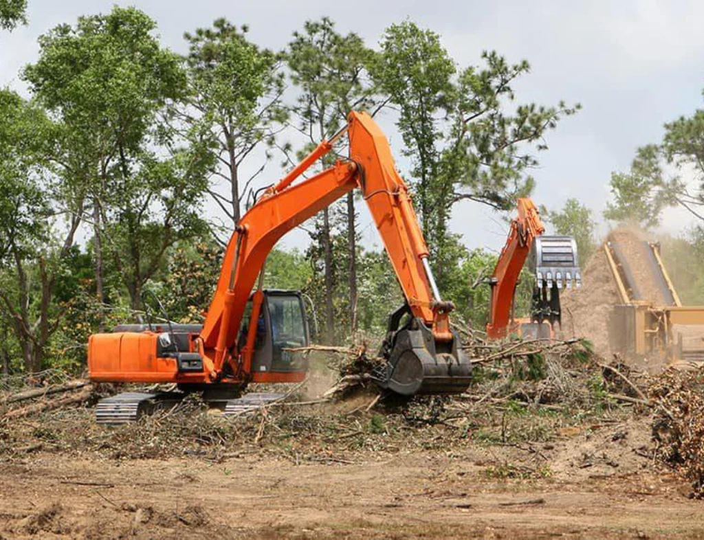 Heavy machinery earthmoving